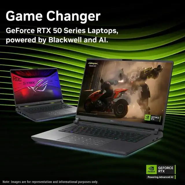 Alt view image 2 of 7 - ASUS ROG Strix G16 Gaming Laptop, Intel Ultra 9-275HX, 64 GB DDR5 RAM, 2 TB PCIe SSD, 16" 2.5K (2560x1600) 240Hz Nebula Display, Nvidia G-Force RTX 5070, RGB Backlit Keyboard, W11 Pro, Eclipse Gray