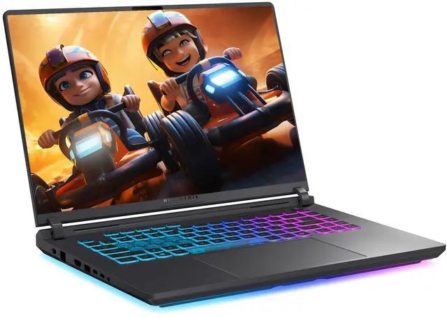 Alt view image 6 of 7 - ASUS ROG Strix G16 Gaming Laptop, Intel Ultra 9-275HX, 64 GB DDR5 RAM, 2 TB PCIe SSD, 16" 2.5K (2560x1600) 240Hz Nebula Display, Nvidia G-Force RTX 5070, RGB Backlit Keyboard, W11 Pro, Eclipse Gray