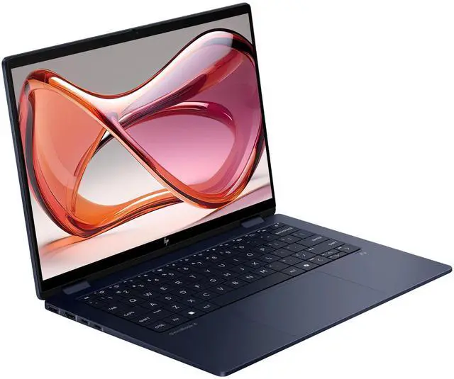 Alt view image 6 of 7 - HP OmniBook X Flip 2-in-1 Copilot+ Laptop, Intel Ultra 7-256V, 16 GB LPDDR5x RAM, 1 TB PCIe SSD, 14" 2K (1920x1200) Touchscreen, Intel Arc 140V, Backlit Keyboard, W11 Home, Atmospheric Blue