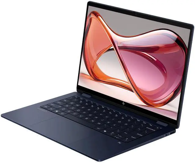 Alt view image 7 of 7 - HP OmniBook X Flip 2-in-1 Copilot+ Laptop, Intel Ultra 7-256V, 16 GB LPDDR5x RAM, 1 TB PCIe SSD, 14" 2K (1920x1200) Touchscreen, Intel Arc 140V, Backlit Keyboard, W11 Home, Atmospheric Blue