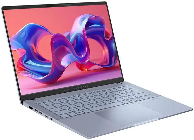 Alt view image 6 of 7 - ASUS Vivobook S 14 Copilot+ Laptop, Intel Ultra 7-258V, 32 GB LPDDR5x RAM, 2 TB PCIe SSD, 14" WUXGA (1920x1200) Display, Intel Arc Graphics, Backlit Keyboard, W11 Home, Mist Blue