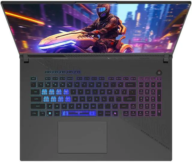 Alt view image 5 of 7 - ASUS ROG Strix G18 Gaming Laptop, AMD Ryzen 9-9955HX, 32 GB DDR5 RAM, 1 TB PCIe SSD, 18" 2.5K (2560x1600) 240Hz Display, Nvidia G-Force RTX 5070, 4-Zone RGB Keyboard, W11 Home, Eclipse Gray