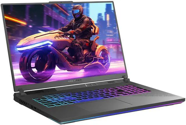 Alt view image 6 of 7 - ASUS ROG Strix G18 Gaming Laptop, AMD Ryzen 9-9955HX, 32 GB DDR5 RAM, 1 TB PCIe SSD, 18" 2.5K (2560x1600) 240Hz Display, Nvidia G-Force RTX 5070, 4-Zone RGB Keyboard, W11 Home, Eclipse Gray