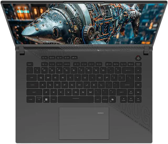 Alt view image 5 of 7 - ASUS ROG Strix G16 Gaming Laptop, AMD Ryzen 9-9955HX, 64 GB DDR5 RAM, 4 TB PCIe SSD, 16" WUXGA (1920x1200) 165Hz Display, Nvidia G-Force RTX 5060, 4-Zone RGB Keyboard, W11 Home, Eclipse Gray