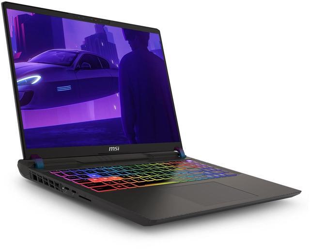 Alt view image 6 of 7 - MSI Vector 16 HX AI Gaming Laptop, Intel Ultra 9-275HX, 32 GB DDR5 RAM, 1 TB PCIe SSD, 16" WQXGA (2560x1600) 240Hz Display, Nvidia G-Force RTX 5080, 24 Zone RGB Keyboard, W11 Pro, Cosmo Gray