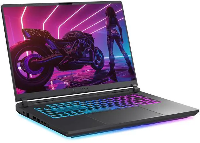 Alt view image 6 of 7 - ASUS ROG Strix G16 Gaming Laptop, Intel i7-14650HX, 16 GB DDR5 RAM, 2 TB PCIe SSD, 16 FHD+ (1920x1200) Display, Nvidia G-Force RTX 5060, 4-Zone RGB Keyboard, W11 Home, Eclipse Gray