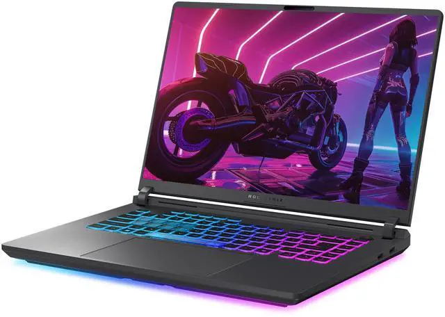 Alt view image 7 of 7 - ASUS ROG Strix G16 Gaming Laptop, Intel i7-14650HX, 16 GB DDR5 RAM, 2 TB PCIe SSD, 16 FHD+ (1920x1200) Display, Nvidia G-Force RTX 5060, 4-Zone RGB Keyboard, W11 Home, Eclipse Gray
