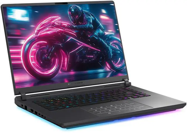 Alt view image 6 of 7 - ASUS ROG Strix G16 Gaming Laptop, Intel Ultra 9-275HX, 64 GB DDR5 RAM, 2 TB PCIe SSD, 16 2.5K (2560x1600) Display, Nvidia G-Force RTX 5070Ti, RGB Backlit Chiclet Keyboard, W11 Home, Gray