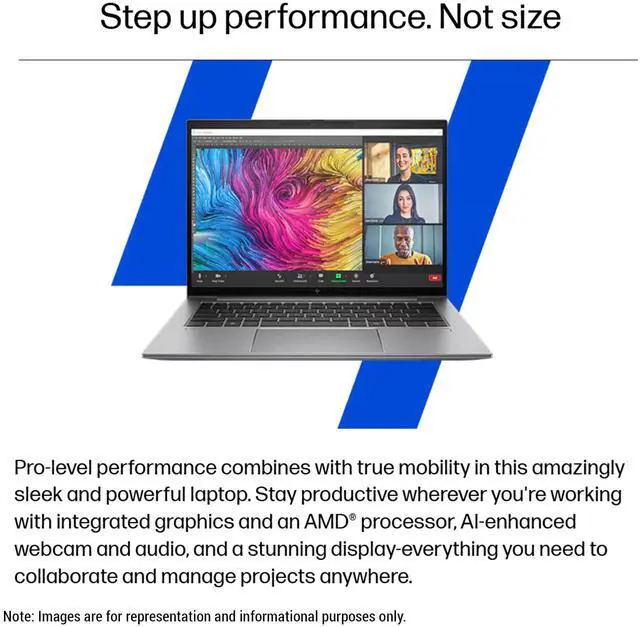 Alt view image 2 of 7 - HP ZBook Firefly G11 Mobil Workstation, AMD Ryzen 7 Pro 8840HS, 16 GB DDR5 RAM, 512 GB PCIe SSD, 14" WUXGA (1920x1200) Display, AMD Radeon 780M, Backlit Keyboard, W11 Pro, Silver