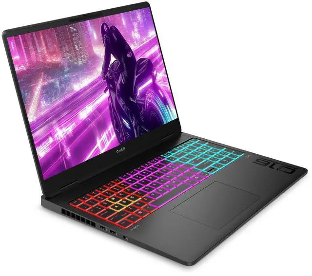 Alt view image 5 of 7 - HP OMEN 16 MAX Gaming Laptop, AMD Ryzen AI 7-350, 64 GB DDR5 RAM, 2 TB PCIe SSD, 16" WQXGA (2560x1600) 240Hz Display, Nvidia G-Force RTX 5070, 4-Zone RGB Backlit Keyboard, W11 Pro, Shadow Black
