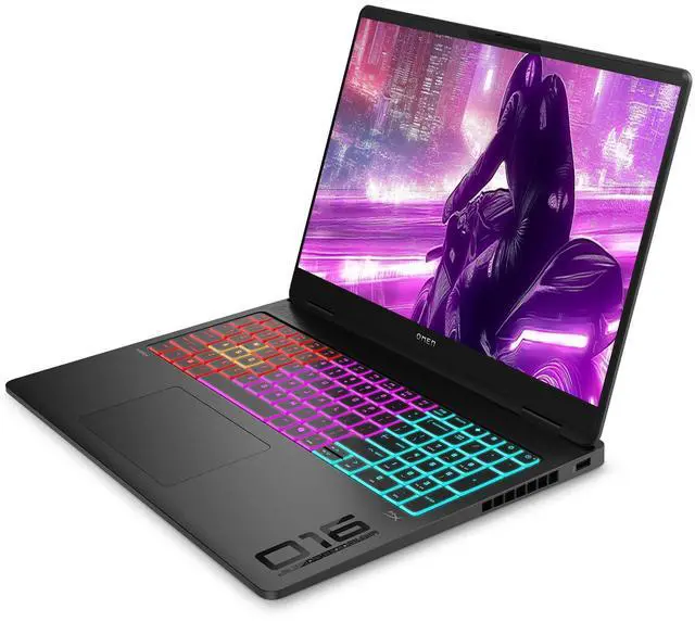 Alt view image 6 of 7 - HP OMEN 16 MAX Gaming Laptop, AMD Ryzen AI 7-350, 64 GB DDR5 RAM, 2 TB PCIe SSD, 16" WQXGA (2560x1600) 240Hz Display, Nvidia G-Force RTX 5070, 4-Zone RGB Backlit Keyboard, W11 Pro, Shadow Black