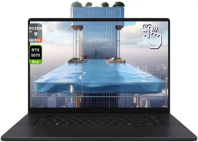Main image of ASUS ProArt P16 Copilot+ Laptop, AMD Ryzen AI 9 HX 370, 32 GB LPDDR5x RAM, 2 TB PCIe SSD, 16" 4K (3840x2400) OLED Touchscreen, Nvidia G-Force RTX 5070, Backlit Keyboard, W11 Home, Nano Black