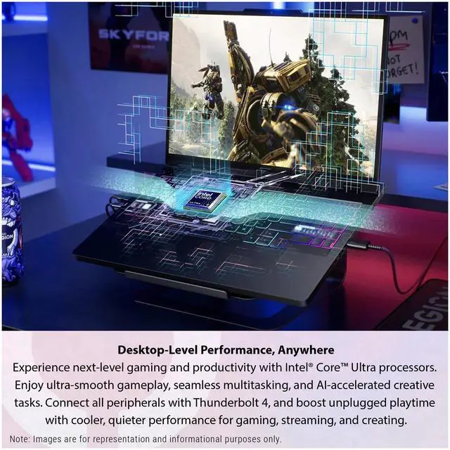 Alt view image 2 of 7 - Lenovo Legion Pro 5i Gen 10 Gaming Laptop, Intel Ultra 9-275HX, 64 GB DDR5 RAM, 2 TB PCIe SSD, 16" WQXGA (2560x1600) Display, Nvidia G-Force RTX 5070, 24-Zone RGB Backlit, W11 Pro, Eclipse Black