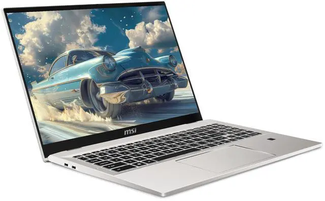 Alt view image 6 of 7 - MSI Prestige A16 AI Laptop, AMD Ryzen AI 9-365, 32 GB LPDDR5x RAM, 1 TB PCIe SSD, 16" QHD+ (2560x1600) Display, AMD Radeon Graphics, White Backlit Keyboard, W11 Pro, Urban Silver