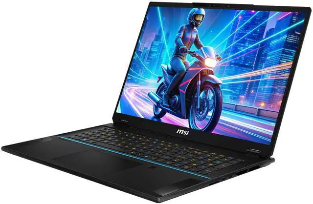 Alt view image 7 of 7 - MSI Stealth 18 AI Studio Gaming Laptop, Intel Ultra 9-185H, 64 GB DDR5 RAM, 1 TB PCIe SSD, 18" WQUXGA (3840x2400) 120 Hz Mini LED Display, Nvidia G-Force RTX 4080, Backlit Keyboard, W11 Home, Midnight
