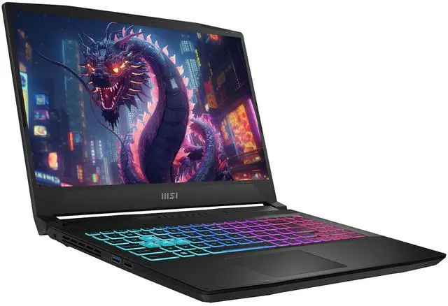 Alt view image 2 of 7 - MSI Katana 15 HX Gaming Laptop, Intel i9-14900HX, 64 GB DDR5 RAM, 4 TB PCIe SSD, 15.6" QHD+ (2560x1440) 165Hz Display, Nvidia G-Force RTX 5070, 4 Zone RGB Keyboard, W11 Pro, Black