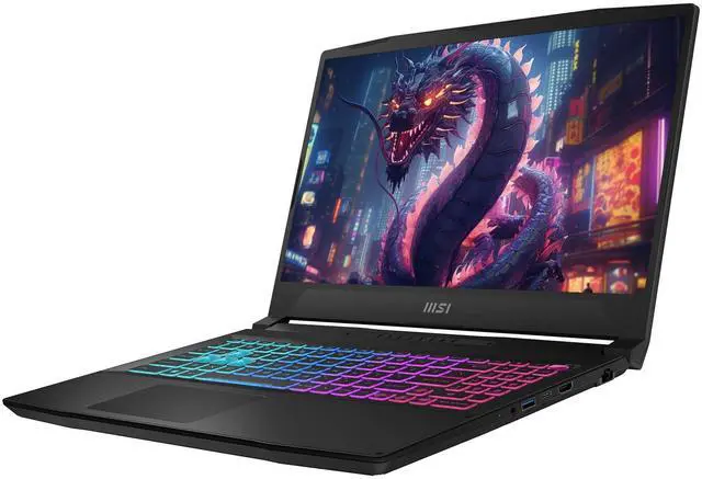 Alt view image 3 of 7 - MSI Katana 15 HX Gaming Laptop, Intel i9-14900HX, 64 GB DDR5 RAM, 4 TB PCIe SSD, 15.6" QHD+ (2560x1440) 165Hz Display, Nvidia G-Force RTX 5070, 4 Zone RGB Keyboard, W11 Pro, Black