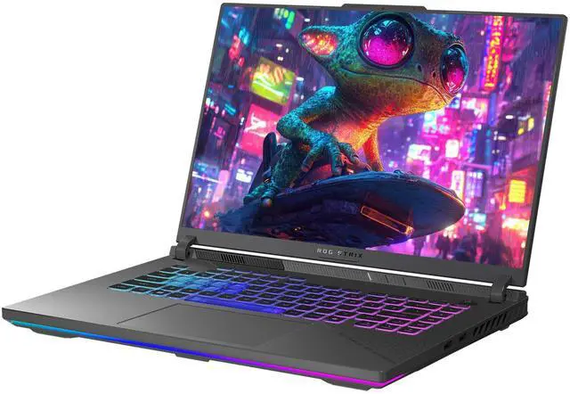 Alt view image 3 of 7 - ASUS ROG Strix G16 Gaming Laptop, AMD Ryzen 9-8940HX, 64 GB DDR5 RAM, 4 TB PCIe SSD, 16" WUXGA (1920x1200) 165Hz Display, Nvidia G-Force RTX 5070Ti, 4-Zone RGB Backlit Keyboard, W11 Home, Eclipse Grey
