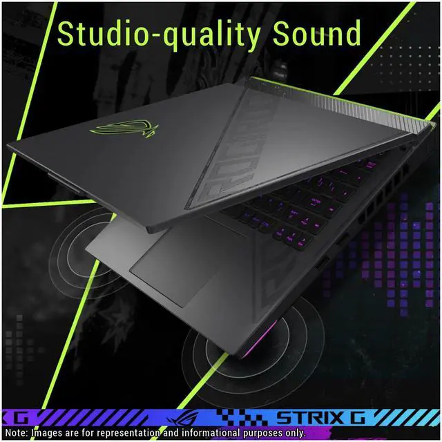 Alt view image 5 of 7 - ASUS ROG Strix G16 Gaming Laptop, AMD Ryzen 9-9955HX, 64 GB DDR5 RAM, 1 TB PCIe SSD, 16" 2.5K (2560x1600) Display, Nvidia G-Force RTX 5070Ti, Backlit Chiclet Keyboard RGB, W11 Home, Eclipse Gray