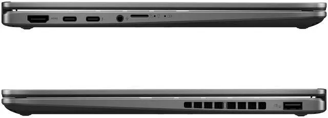 Alt view image 7 of 7 - ASUS Vivobook Flip Copilot+ Laptop, Intel Ultra 7-256V, 16 GB LPDDR5x RAM, 2 TB PCIe SSD, 14" WUXGA (1920 x 1200) OLED Touchscreen, Intel Arc Graphics, Backlit Chiclet Keyboard, W11 Home, Matte Gray