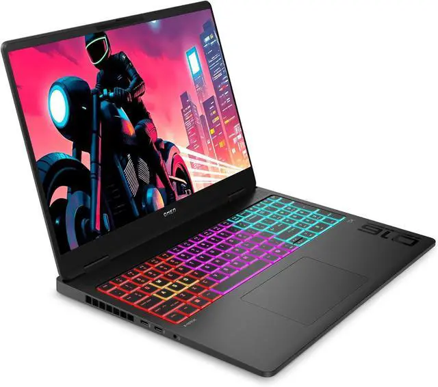 Alt view image 2 of 5 - HP OMEN MAX Gaming Laptop, AMD Ryzen AI 9 HX 375, 64 GB DDR5 RAM, 4 TB PCIe SSD, 16" WQXGA (2560x1600) 240Hz Display, Nvidia G-Force RTX 5070 Ti, RGB Backlit Keyboard, W11 Home, Shadow Black