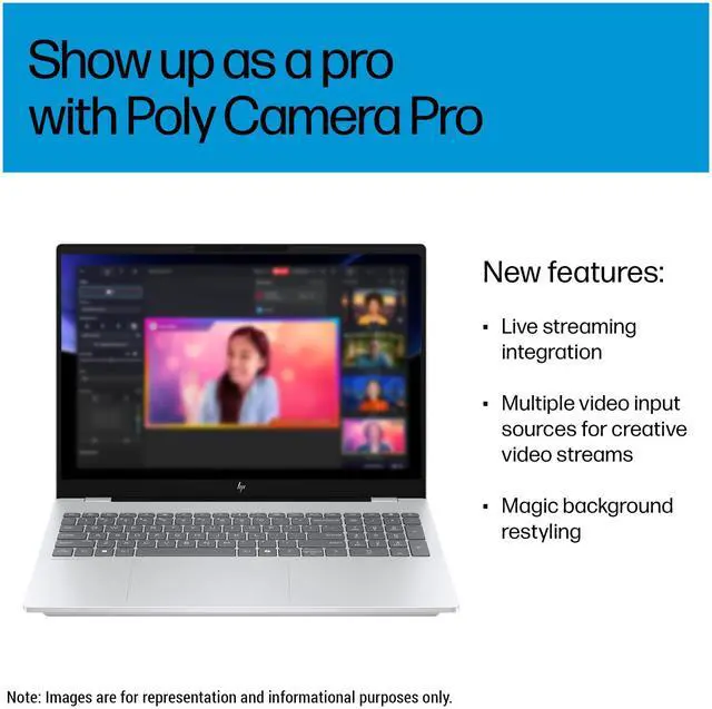 Alt view image 2 of 7 - HP OmniBook 7 Laptop, Intel 9-270H (14 cores, 20 threads), 64 GB DDR5 RAM, 4 TB PCIe SSD, 16" 2K (2048x1280) OLED 120Hz Touchscreen, Integrated Intel Graphics, Backlit Keyboard, W11 Home, Gray