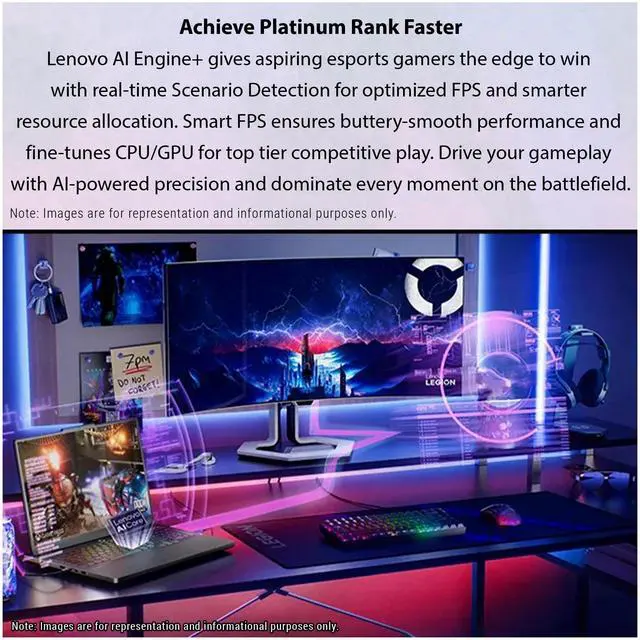 Alt view image 3 of 7 - Lenovo Legion Pro 5i Gen 10 Gaming Laptop, Intel Ultra 9-275HX, 64 GB DDR5 RAM, 4 TB PCIe SSD, 16" WQXGA (2560x1600) Display, Nvidia G-Force RTX 5060, 24-zone RGB Keyboard, W11 Home, Eclipse Black