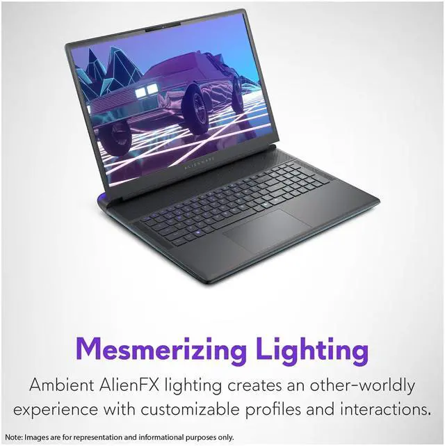 Alt view image 2 of 7 - Alienware 18 Area 51 Gaming Laptop, Intel Ultra 9-275HX, 32 GB DDR5 RAM, 2 TB PCIe SSD, 18" QHD+ (2560x1600) 300Hz Display, Nvidia G-Force RTX 5070, Backlit Keyboard, W11 Home, Liquid Teal