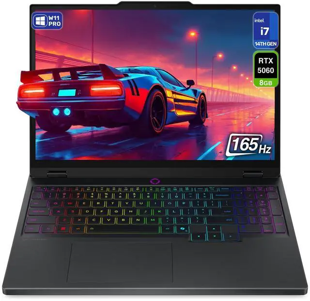 Main image of Lenovo Legion 5i AI-Powered Gaming Laptop, Intel i7-14700HX, 64 GB DDR5 5600, 1 TB PCIe SSD, 15.1" WQXGA (2560x1660) Display, Nvidia G-Force RTX 5060, 24-Zone RGB Backlit, W11 Pro, Eclipse Black