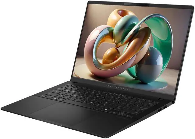 Alt view image 7 of 7 - ASUS Vivobook S14 Copilot+ Laptop, AMD Ryzen AI 9 HX-370, 32 GB LPDDR5x RAM, 1 TB PCIe SSD, 14" WUXGA (1920x1200) OLED Display, AMD Radeon 890M Graphics, 1-zone RGB Keyboard, W11 Home, Neutral Black