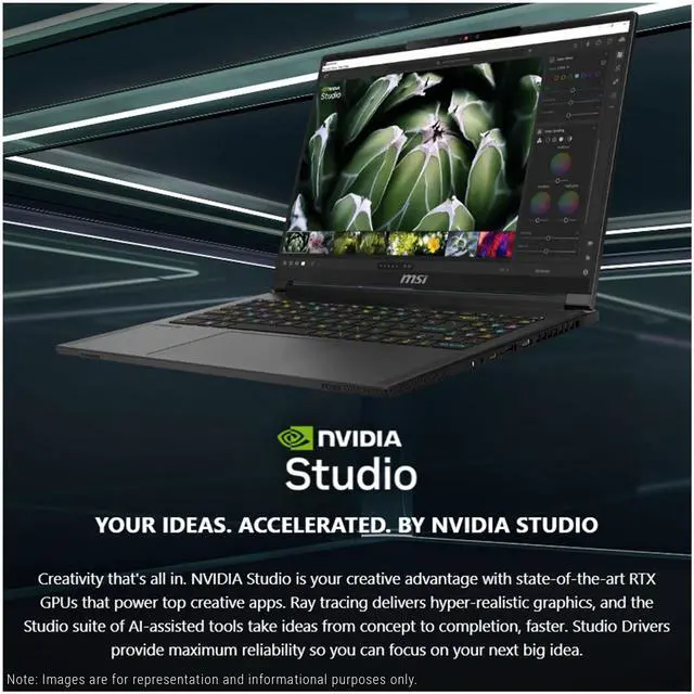 Alt view image 3 of 7 - MSI Stealth A16 AI+ Gaming Laptop, AMD Ryzen AI 9 HX-370, 32 GB LPDDR5x RAM, 4 TB PCIe SSD, 16" QHD+ (2560x1600) 240Hz , Nvidia G-Force RTX 5070 Ti, RGB Backlit Keyboard, W11 Pro, Core Black