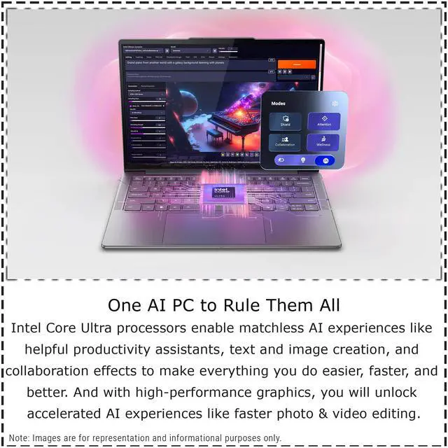Alt view image 2 of 7 - Lenovo Slim 7i Copilot+ Laptop, Intel Ultra 7-258V, 32 GB LPDDR5x RAM, 2 TB PCIe SSD, 14" WUXGA (1920x1200) OLED Touchscreen, Integrated Intel Arc Graphics 140V, Backlit Keyboard, W11 Pro, Luna Grey