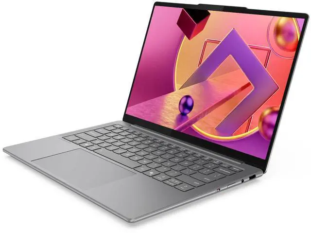 Alt view image 6 of 7 - Lenovo Slim 7i Copilot+ Laptop, Intel Ultra 7-258V, 32 GB LPDDR5x RAM, 2 TB PCIe SSD, 14" WUXGA (1920x1200) OLED Touchscreen, Integrated Intel Arc Graphics 140V, Backlit Keyboard, W11 Pro, Luna Grey