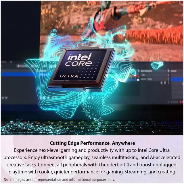 Alt view image 2 of 7 - Lenovo Legion 5i Gen 10 Gaming Laptop, Intel Ultra 7-255HX, 64 GB DDR5 RAM, 2 TB PCIe SSD, 15.1" WQXGA (2560x1600) Display, Nvidia G-Force RTX 5070, 24-Zone RGB Keyboard, W11 Home, Eclipse Black