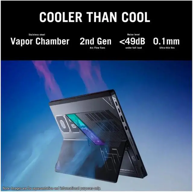 Alt view image 5 of 7 - ASUS ROG Flow Z13 Gaming Laptop, AMD Ryzen AI MAX+ 395, 32 GB LPDDR5x RAM, 2 TB PCIe SSD, 13.4" 2.5K (2560x1600) 180Hz Touchscreen, AMD Radeon 8060S Graphics, 1-Zone RGB Keyboard, W11 Pro, Off Black