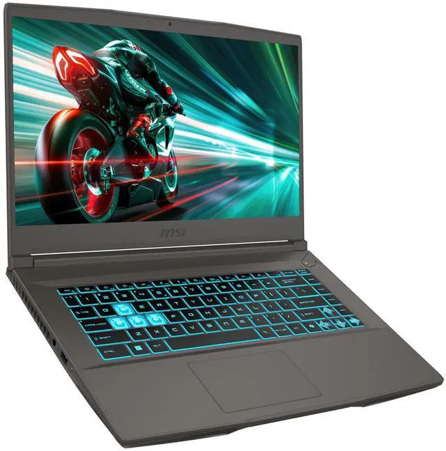 Alt view image 6 of 7 - MSI Thin 15 Gaming Laptop, Intel Core i7-13620H, 32 GB DDR4 RAM, 2 TB PCIe SSD, 15.6 FHD (1920x1080) 144Hz Display, Nvidia G-Force RTX 4050, Backlit Keyboard, W11 Home, Black
