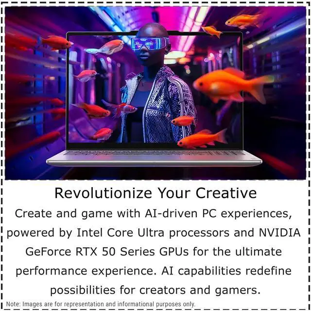 Alt view image 2 of 7 - Lenovo Yoga Pro 9i Laptop, Intel Ultra 9-285H, 32 GB LPDDR5x RAM, 4 TB PCIe SSD, 16" 3.2K (3200x2000) OLED Touchscreen, Nvidia G-Force RTX 5060, Backlit Keyboard, W11 Home, Luna Grey