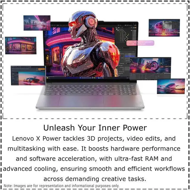 Alt view image 3 of 7 - Lenovo Yoga Pro 9i Laptop, Intel Ultra 9-285H, 32 GB LPDDR5x RAM, 4 TB PCIe SSD, 16" 3.2K (3200x2000) OLED Touchscreen, Nvidia G-Force RTX 5060, Backlit Keyboard, W11 Home, Luna Grey
