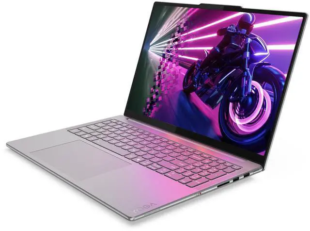 Alt view image 6 of 7 - Lenovo Yoga Pro 9i Laptop, Intel Ultra 9-285H, 32 GB LPDDR5x RAM, 4 TB PCIe SSD, 16" 3.2K (3200x2000) OLED Touchscreen, Nvidia G-Force RTX 5060, Backlit Keyboard, W11 Home, Luna Grey