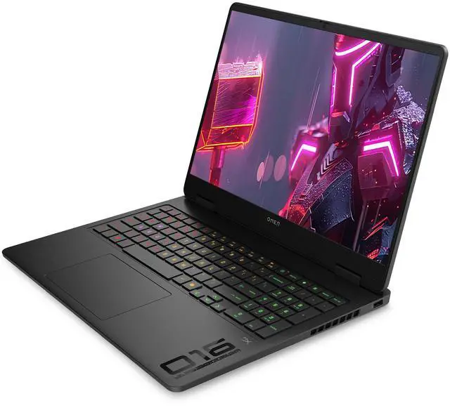 Alt view image 7 of 7 - HP OMEN Slim 16 Gaming Laptop, Intel Ultra 9-285H, 64 GB DDR5 RAM, 2 TB PCIe SSD, 16" WQXGA (2560 x 1600) 240Hz Display, Nvidia G-Force RTX 5070, Backlit 4-Zone RGB Keyboard, W11 Home, Shadow Black