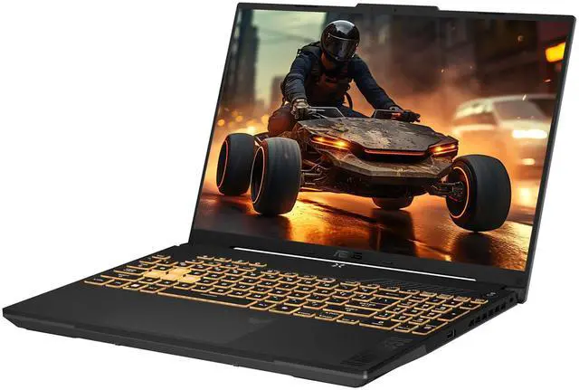Alt view image 7 of 7 - ASUS TUF F16 Gaming Laptop, Intel 5-210H, 64 GB DDR5 RAM, 4 TB PCIe SSD, 16'' FHD+ (1920x1200, WUXGA) 144Hz IPS Display, Nvidia G-Force RTX 4050, 1-zone RGB Backlit Keyboard, W11 Pro, Mecha Gray
