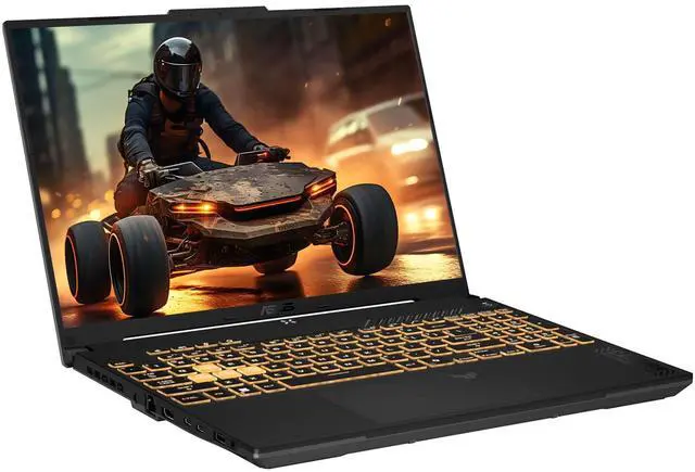 Alt view image 6 of 7 - ASUS TUF F16 Gaming Laptop, Intel 5-210H, 64 GB DDR5 RAM, 4 TB PCIe SSD, 16'' FHD+ (1920x1200, WUXGA) 144Hz IPS Display, Nvidia G-Force RTX 4050, 1-zone RGB Backlit Keyboard, W11 Pro, Mecha Gray