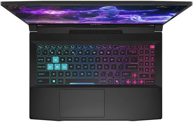 Alt view image 4 of 7 - MSI Katana 15 HX Gaming Laptop, Intel i7-14650HX, 32 GB DDR5 RAM, 2 TB PCIe SSD, 15.6" QHD (2560x1440) 165Hz Display, Nvidia G-Force RTX 5070, 4-Zone RGB Keyboard, W11 Pro, Black