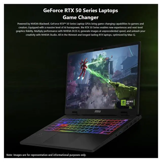 Alt view image 2 of 7 - MSI Crosshair A16 Gaming Laptop, AMD Ryzen 9-8940HX, 96 GB DDR5 RAM, 2 TB PCIe SSD, 16'' QHD+ (2560x1600) 240Hz Display, Nvidia G-Force RTX 5060, 24-Zone RGB Backlit Keyboard, W11 Home, Cosmos Gray