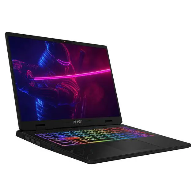 Alt view image 6 of 7 - MSI Crosshair A16 Gaming Laptop, AMD Ryzen 9-8940HX, 96 GB DDR5 RAM, 2 TB PCIe SSD, 16'' QHD+ (2560x1600) 240Hz Display, Nvidia G-Force RTX 5060, 24-Zone RGB Backlit Keyboard, W11 Home, Cosmos Gray
