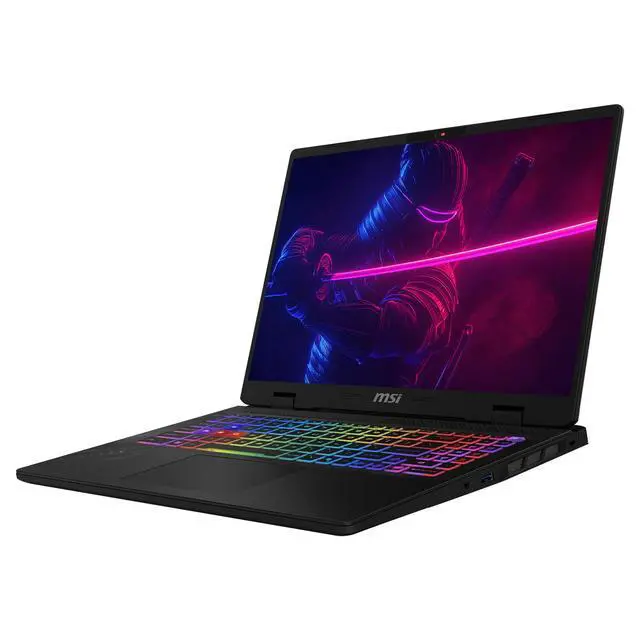 Alt view image 7 of 7 - MSI Crosshair A16 Gaming Laptop, AMD Ryzen 9-8940HX, 96 GB DDR5 RAM, 2 TB PCIe SSD, 16'' QHD+ (2560x1600) 240Hz Display, Nvidia G-Force RTX 5060, 24-Zone RGB Backlit Keyboard, W11 Home, Cosmos Gray
