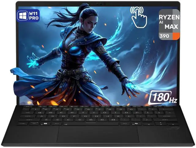 Main image of Asus ROG Flow Z13 2-in-1 Gaming Laptop, AMD Ryzen AI MAX 390, 32 GB LPDDR5x RAM, 1 TB PCIe SSD, 13.4'' 2.5K (2560x1600) 180Hz Touchscreen, AMD Radeon Graphics, 1-Zone RGB Keyboard, W11 Pro, Off Black