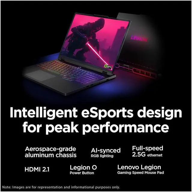 Alt view image 11 of 13 - Lenovo - Legion Pro 7i 16" 2.5K OLED Gaming Laptop - Intel Core Ultra 9 275HX - 32GB Memory - NVIDIA GeForce RTX 5080 - 1TB SSD - Eclipse Black