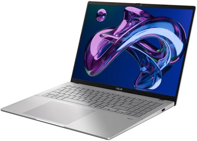 Alt view image 7 of 7 - Asus Vivobook S16 Laptop, AMD Ryzen AI 9 - 465, 32 GB DDR5 RAM, 1 TB PCIe SSD, 16" WUXGA (1920x1200) Touchscreen, AMD Radeon Graphics, Backlit Keyboard, W11 Pro, Cool Silver+Traix MousePad