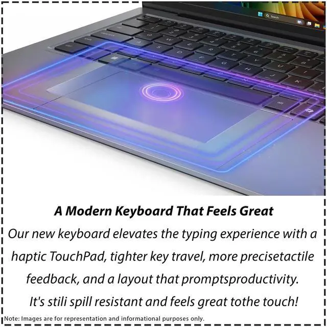 Alt view image 5 of 7 - Lenovo ThinkPad X9 Aura Edition Laptop, Intel Ultra 5-226V, 16 GB LPDDR5x RAM, 2 TB PCIe SSD, 14" WQXGA (2560x1600), Integrated Intel Arc 130V, Backlit Keyboard, W11 Pro, Thunder Grey+Traix Mousepad
